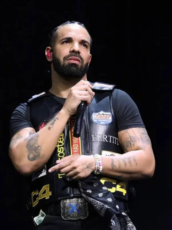 Wireless Festival 2025 Drake Black Vest USA Jackets