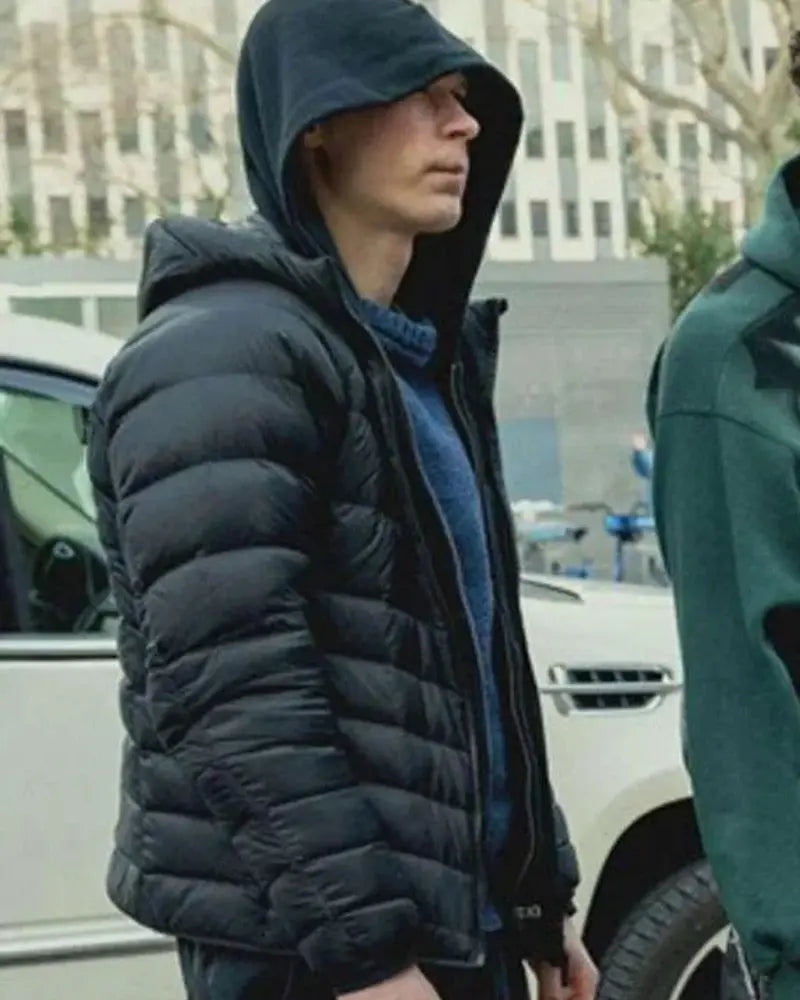 Yura Borisov Anora 2024 Black Puffer Jacket USA Jackets