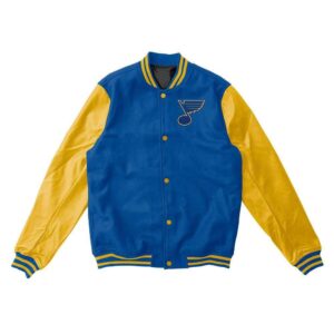 St. Louis Blues Black And Blue Varsity Jacket