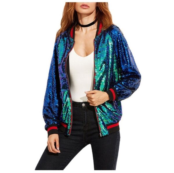 Taylor Swift Rainbow Color Sequin Jacket