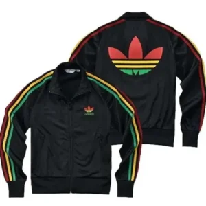 Bob Marley Adidas Black Track Jacket