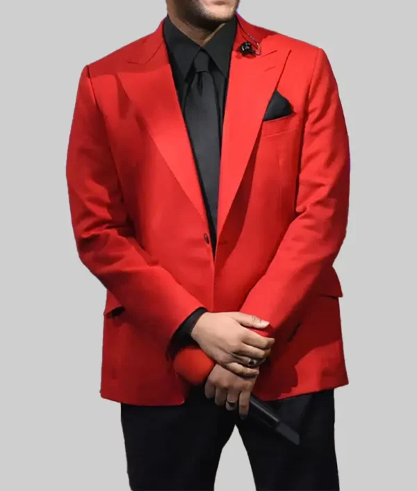 Blinding Lights The Weeknd Red Blazer