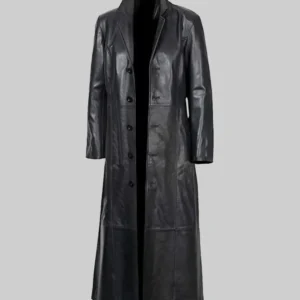 Peaky Blinders Rebecca Ferguson Black Leather Coat