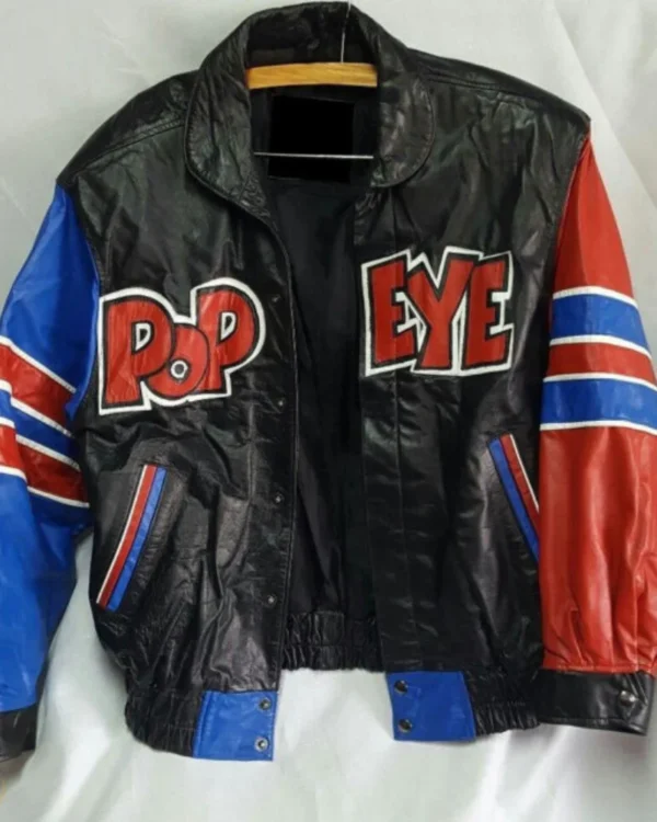 Popeye The Sailor Man Leather Jacket