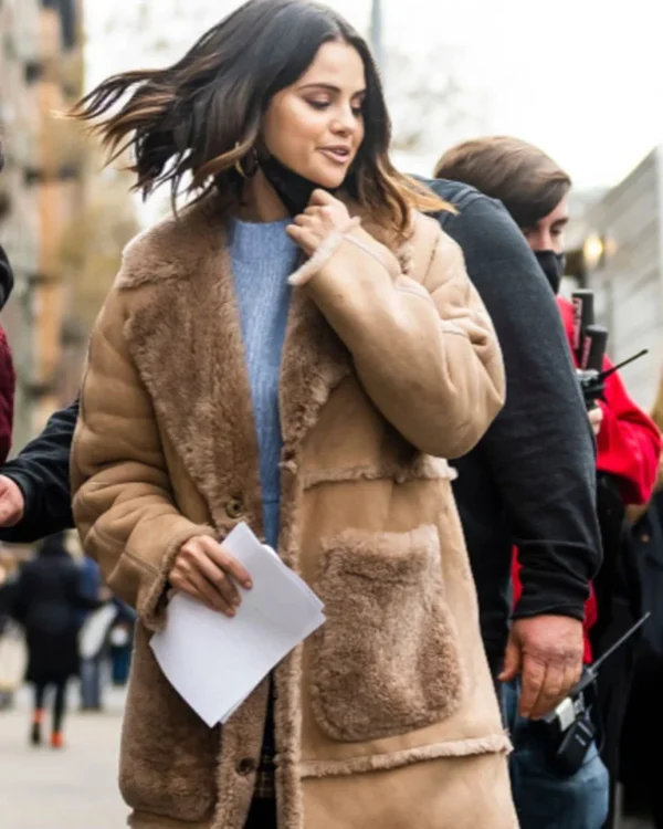 Only Murders In The Building Selena Gomez Two Tone Trench Coat - Image 2