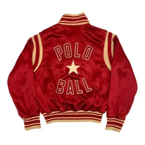 Vintage Ralph Lauren Polo Ball Red Satin Jacket