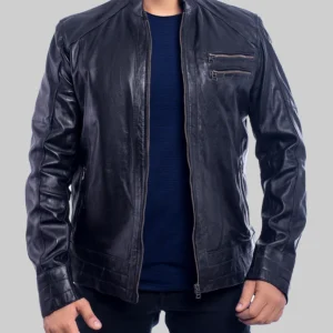 Virgo Black Leather Jacket