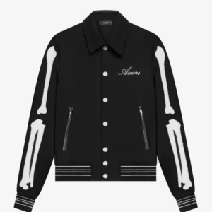 Amiri Bones Letterman Wool Jacket