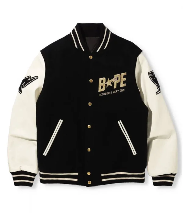 Bape A Bathing Ape OVO Varsity Jacket