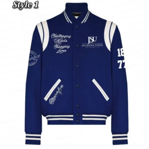 Jackson State University Navy Varsity Wool Jacket