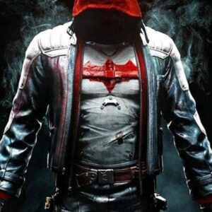 Jason Todd Batman Arkham Knight Red Hood Leather Jacket and Vest