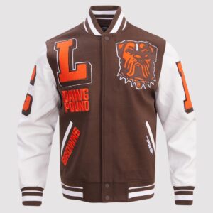 Pro Standard Cleveland Browns Mashup Varsity Jacket