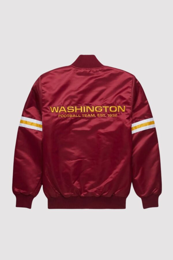 Washington Commanders Burgundy Starter Satin Jacket