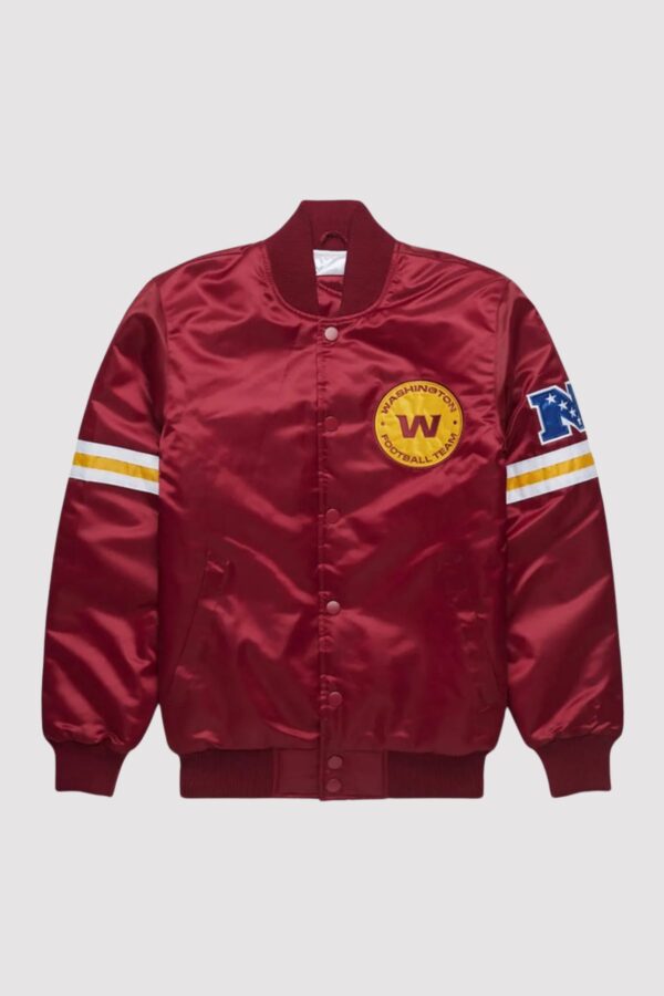 Washington Commanders Burgundy Starter Satin Jacket