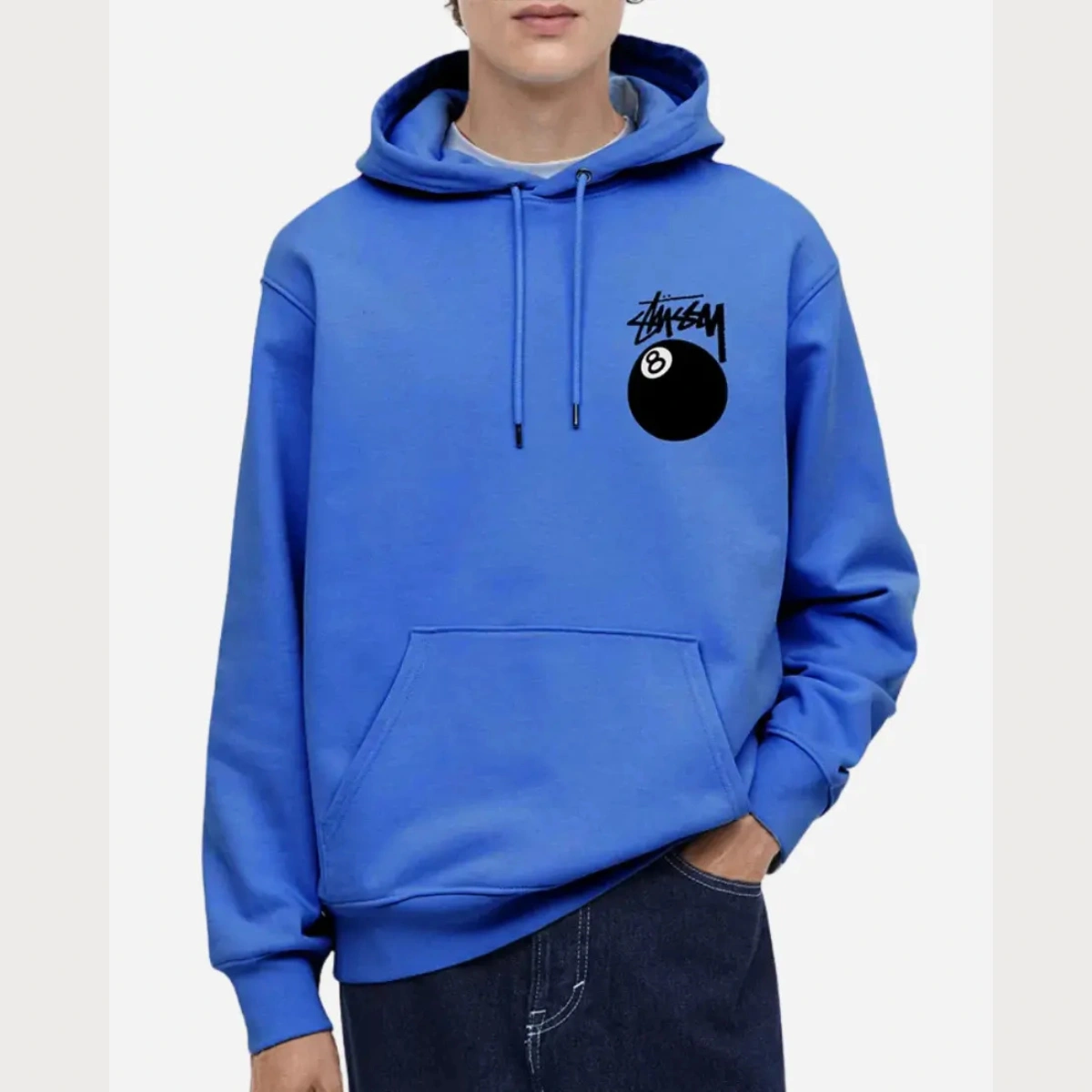 8 Ball Unisex Stussy Blue Hoodie