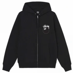 8 Ball Zip Black Hoodie