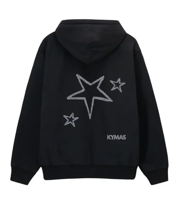 SAINT TROPEZ Black Kymas Hoodie