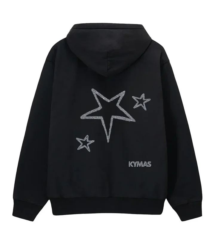 SAINT TROPEZ Black Kymas Hoodie