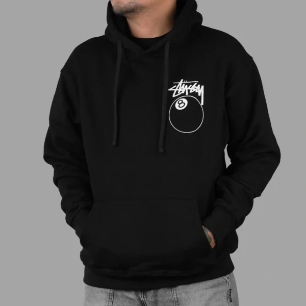 Stussy 8 Ball Unisex Black Hoodie