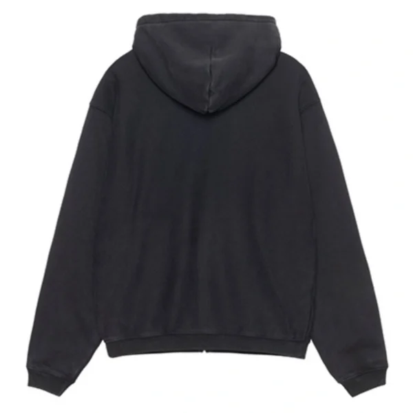 Stussy Unisex Outline Zip Hoodie Black