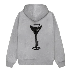 VENICE Grey And Black Kymas Hoodie