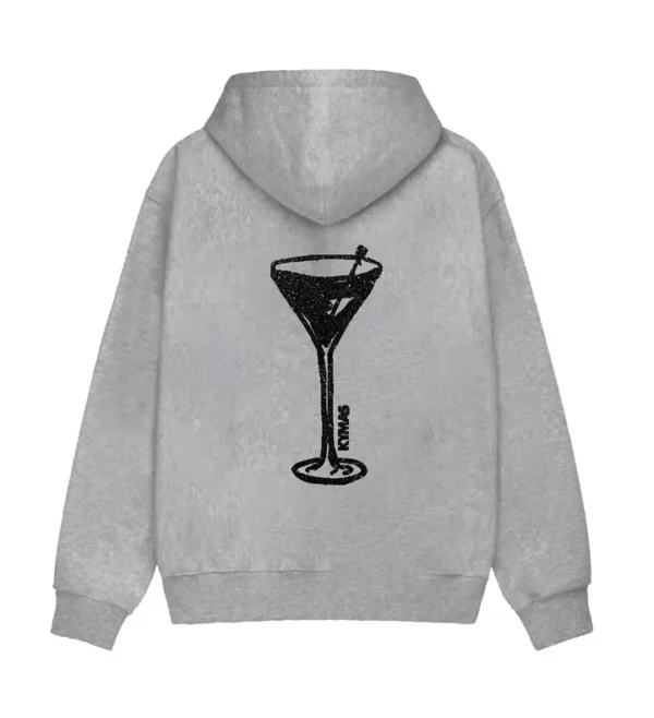 VENICE Grey And Black Kymas Hoodie