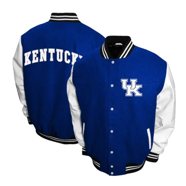 Kentucky Wildcats Graduate Royal and White Varsity Jacket