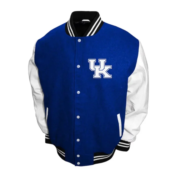 Kentucky Wildcats Graduate Royal and White Varsity Jacket