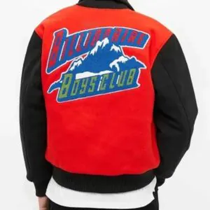 Bbc Mountain Logo Red Varsity Jacket