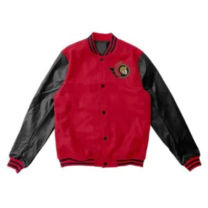 Ottawa Senators Red And Black Varsity Jacket