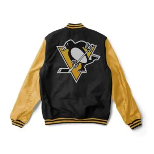 Pittsburgh Penguins Black And Gold Varsity Jacket