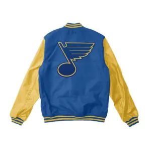 St. Louis Blues Black And Blue Varsity Jacket