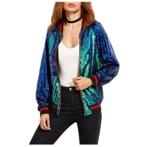 Taylor Swift Rainbow Color Sequin Jacket