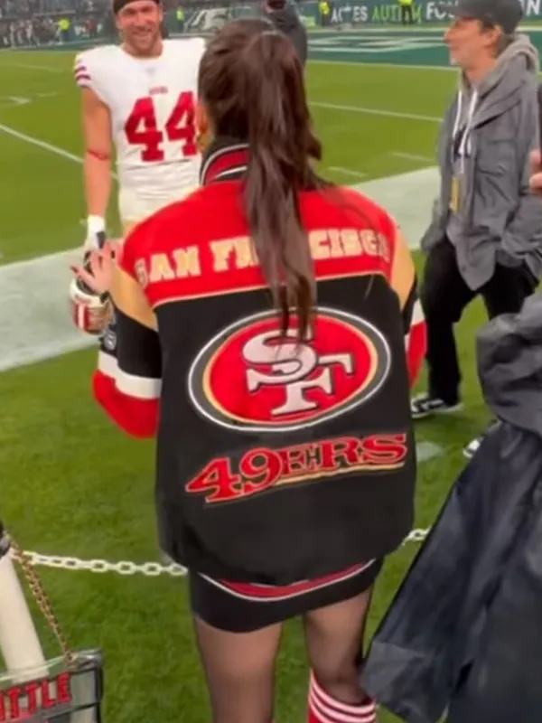 49ers Kristin Juszczyk Suede Jacket - Image 3