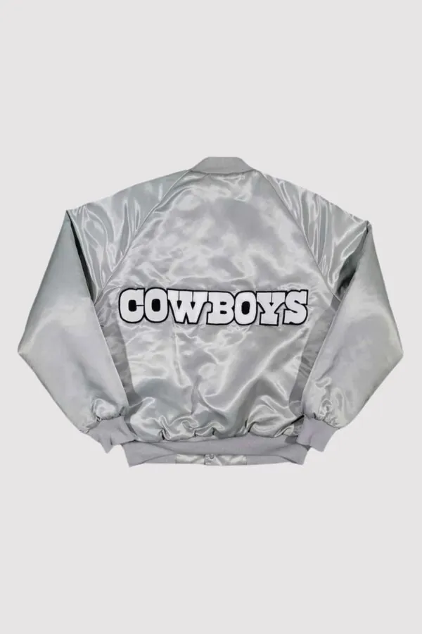 80’s Dallas Cowboys Silver Bomber Jacket