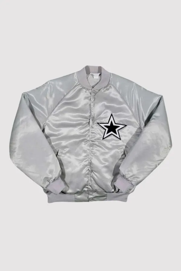 80’s Dallas Cowboys Silver Bomber Jacket