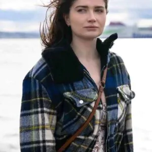 Eve Hewson Bad Sisters 2022 Shearling Jacket