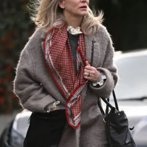 Disclaimer 2024 Cate Blanchett Grey Coat