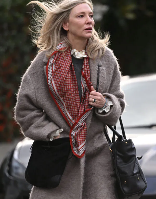 Disclaimer 2024 Cate Blanchett Grey Coat