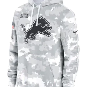 Detroit Lions Salute To Service Camo 2024 Hoodie