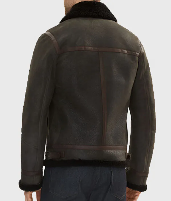 Alberto Men’s Brown G-1 Bomber Leather Jacket - Image 2