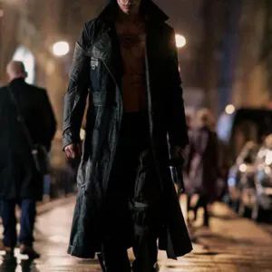 The Crow 2024 Bill Skarsgard Black Coat