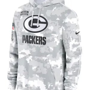 Green Bay Packers Salute To Service Camo 2024 Hoodie