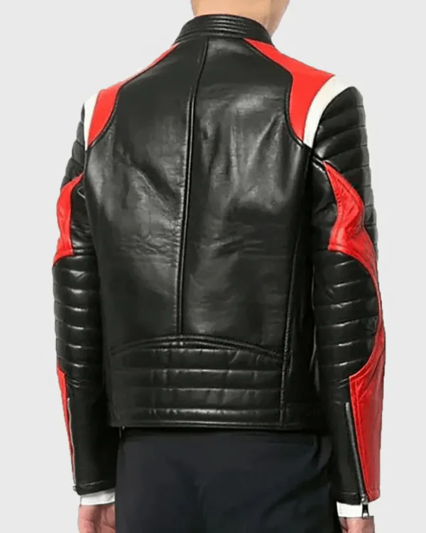 Holt Men’s Black Biker Leather Jacket