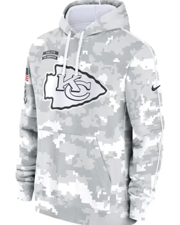 Kansas City Chiefs Salute To Service Camo 2024 Hoodie