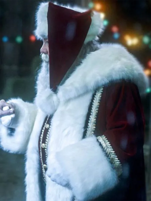 Keeping Up with the Clauses Santa Coat With Free Cap