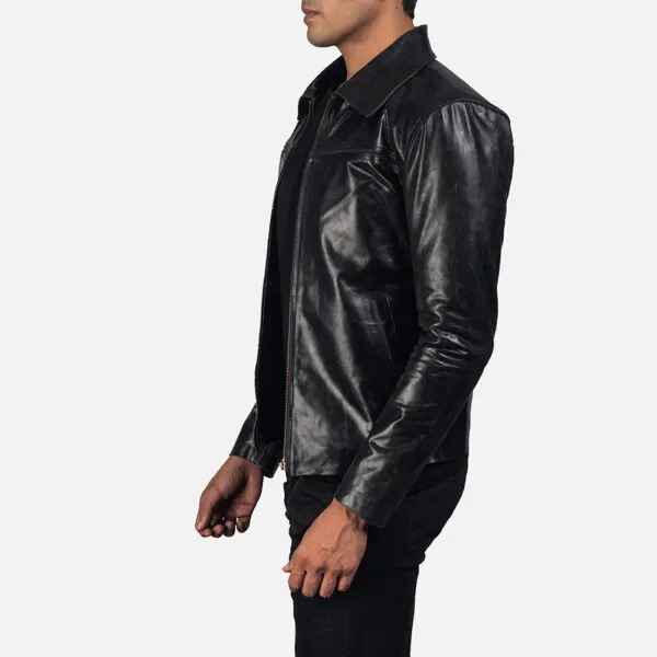 Mystical Black Leather Jacket - Image 4