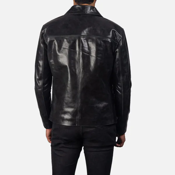 Mystical Black Leather Jacket - Image 2