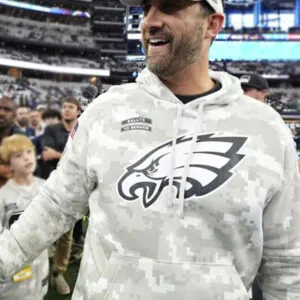 Nick Sirianni Salute to Service Eagles Camo Hoodie