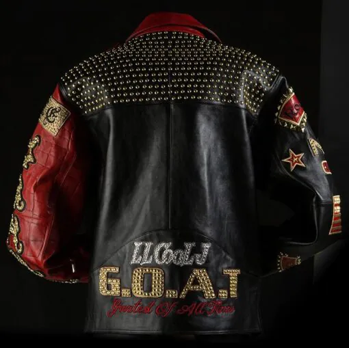 Pelle Pelle Ll Cool J Goat Studded Leather Jacket